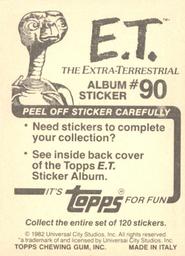 1982 Topps E.T. The Extraterrestrial Album Stickers #90 Gathering gear Back