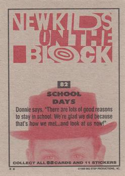 1989 Topps New Kids on the Block #82 School Days Back