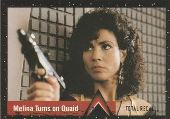 1990 Pacific Total Recall #53 Melina Turns on Quaid Front