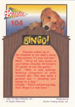 1991 Pacific Bingo #104 He's Coming Out Of It Back