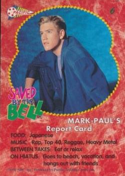1992 Pacific Saved by the Bell #6 Mark-Paul Gosselaar Back