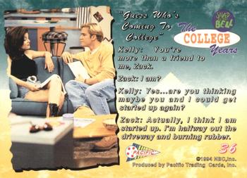 1994 Pacific Saved By The Bell: The College Years #36 