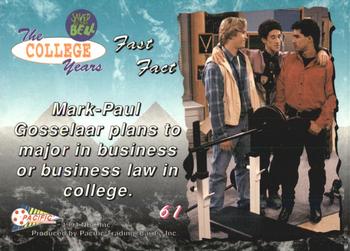 1994 Pacific Saved By The Bell: The College Years #61 