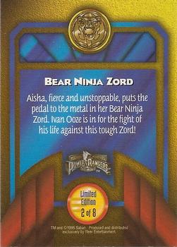 1995 Ultra Mighty Morphin Power Rangers: The Movie - HoloFoil Zord Cards #2 Bear Ninja Zord Back