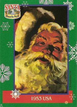 1995 TCM Santa Around the World: Santa & Snowflakes #8 1953 USA Front