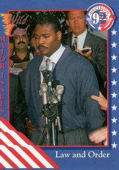 1992 Wild Card Decision '92 #81 Law and Order Front