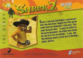 2004 Cards Inc. Shrek Movie 2 #70 The Potent Potion Back