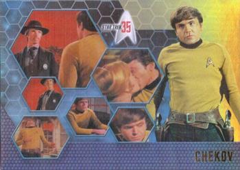2001 Rittenhouse Star Trek 35th Anniversary HoloFEX #29 Pavel Chekov Front
