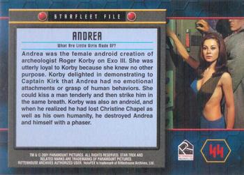 2001 Rittenhouse Star Trek 35th Anniversary HoloFEX #44 Andrea Back