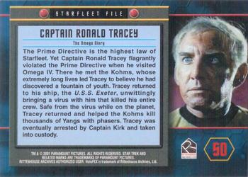 2001 Rittenhouse Star Trek 35th Anniversary HoloFEX #50 Captain Tracey Back