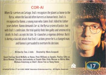 2001 Rittenhouse Stargate SG-1 Premiere Edition #17 Cor-ai Back
