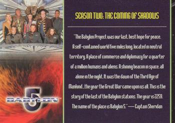 2002 Rittenhouse The Complete Babylon 5 #26 Season Two: The Coming of Shadows Front