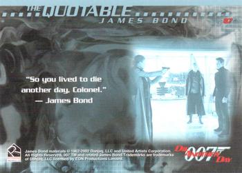 2002 Rittenhouse James Bond Die Another Day #87 