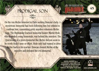 2003 Rittenhouse The Complete Highlander (TV) #45 Prodigal Son Back