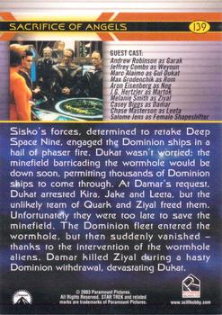 2003 Rittenhouse The Complete Star Trek Deep Space Nine #139 Sisko's forces, determined to retake Deep Spac Back