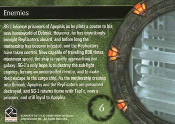 2003 Rittenhouse Stargate SG-1 Season 5 #6 SG-1 become prisoners of Apophis as he plots a Back