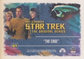 2005 Rittenhouse Star Trek: The Original Series: Art and Images #01 The Cage Back