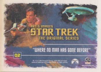 2005 Rittenhouse Star Trek: The Original Series: Art and Images #02 Where No Man Has Gone Before Back
