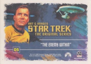 2005 Rittenhouse Star Trek: The Original Series: Art and Images #05 The Enemy Within Back