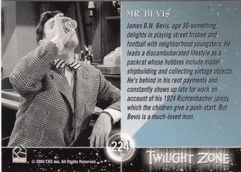 2005 Rittenhouse Twilight Zone Science and Superstition Series 4 #224 James B.W. Bevis, age 30-something, delights Back