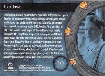 2006 Rittenhouse Stargate SG-1 Season 8 #10 Cosmonaut Anatole Konstantinov pilots the In Back