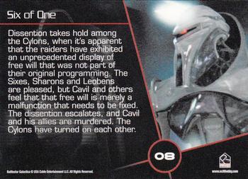 2009 Rittenhouse Battlestar Galactica Season Four #08 Dissention takes hold among the Cylons, when i Back