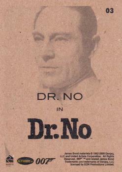2009 Rittenhouse James Bond Archives #03 Dr. No in Dr. No Back