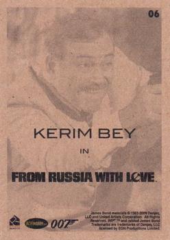 2009 Rittenhouse James Bond Archives #06 Kerim Bey in From Russia With Love Back