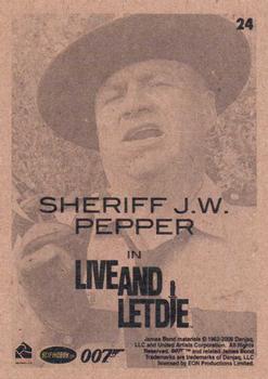 2009 Rittenhouse James Bond Archives #24 Sheriff J.W. Pepper in Live And Let Die Back