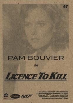 2009 Rittenhouse James Bond Archives #47 Pam Bouvier in Licence To Kill Back