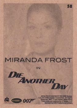 2009 Rittenhouse James Bond Archives #58 Miranda Frost in Die Another Day Back