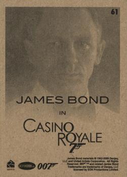 2009 Rittenhouse James Bond Archives #61 James Bond in Casino Royale Back