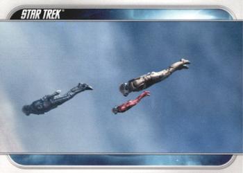 2009 Rittenhouse Star Trek Movie Cards #47 Kirk and his team space-dive from low orbit th Front