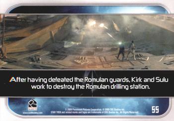 2009 Rittenhouse Star Trek Movie Cards #55 After having defeated the Romulan guards, Kirk Back