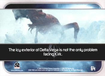 2009 Rittenhouse Star Trek Movie Cards #64 The icy exterior of Delta Vega is not the only Back