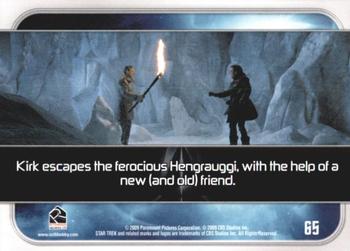 2009 Rittenhouse Star Trek Movie Cards #65 Kirk escapes the ferocious Hengrauggi, with th Back