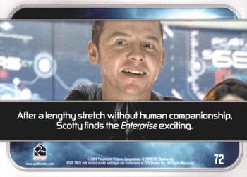 2009 Rittenhouse Star Trek Movie Cards #72 After a lengthy stretch without human companio Back