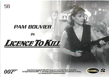 2010 Rittenhouse James Bond Heroes and Villains #58 Pam Bouvier Back