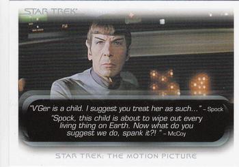 2010 Rittenhouse The Quotable Star Trek Movies #7 Spock / Leonard McCoy Front