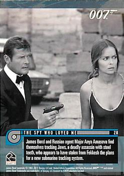 2011 Rittenhouse James Bond Mission Logs #28 The Spy Who Loved Me (In Egypt, James Bond meets up with his...) Back