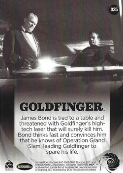 2012 Rittenhouse James Bond 50th Anniversary Series 1 #025 Goldfinger Back