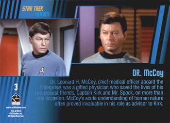 2013 Rittenhouse Star Trek The Original Series Heroes and Villains #3 Dr. McCoy Back