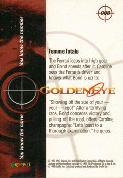1995 Graffiti James Bond: GoldenEye #8 Femme Fatale Back