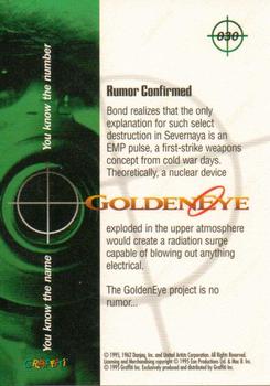 1995 Graffiti James Bond: GoldenEye #30 Rumor Confirmed Back