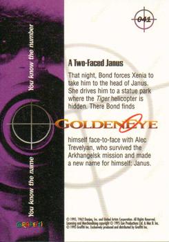 1995 Graffiti James Bond: GoldenEye #41 A Two-Faced Janus Back