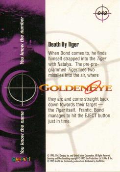 1995 Graffiti James Bond: GoldenEye #42 Death By Tiger Back