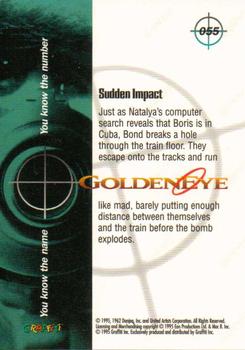 1995 Graffiti James Bond: GoldenEye #55 Sudden Impact Back