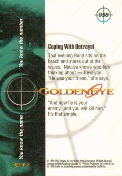 1995 Graffiti James Bond: GoldenEye #58 Coping With Betrayal Back