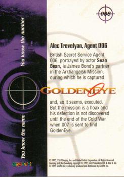 1995 Graffiti James Bond: GoldenEye #88 Alec Trevelyan, Agent 006 Back