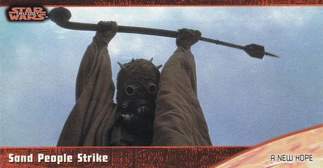 1997 Topps Widevision Star Wars Trilogy (Retail) #8 Sand People Strike Front